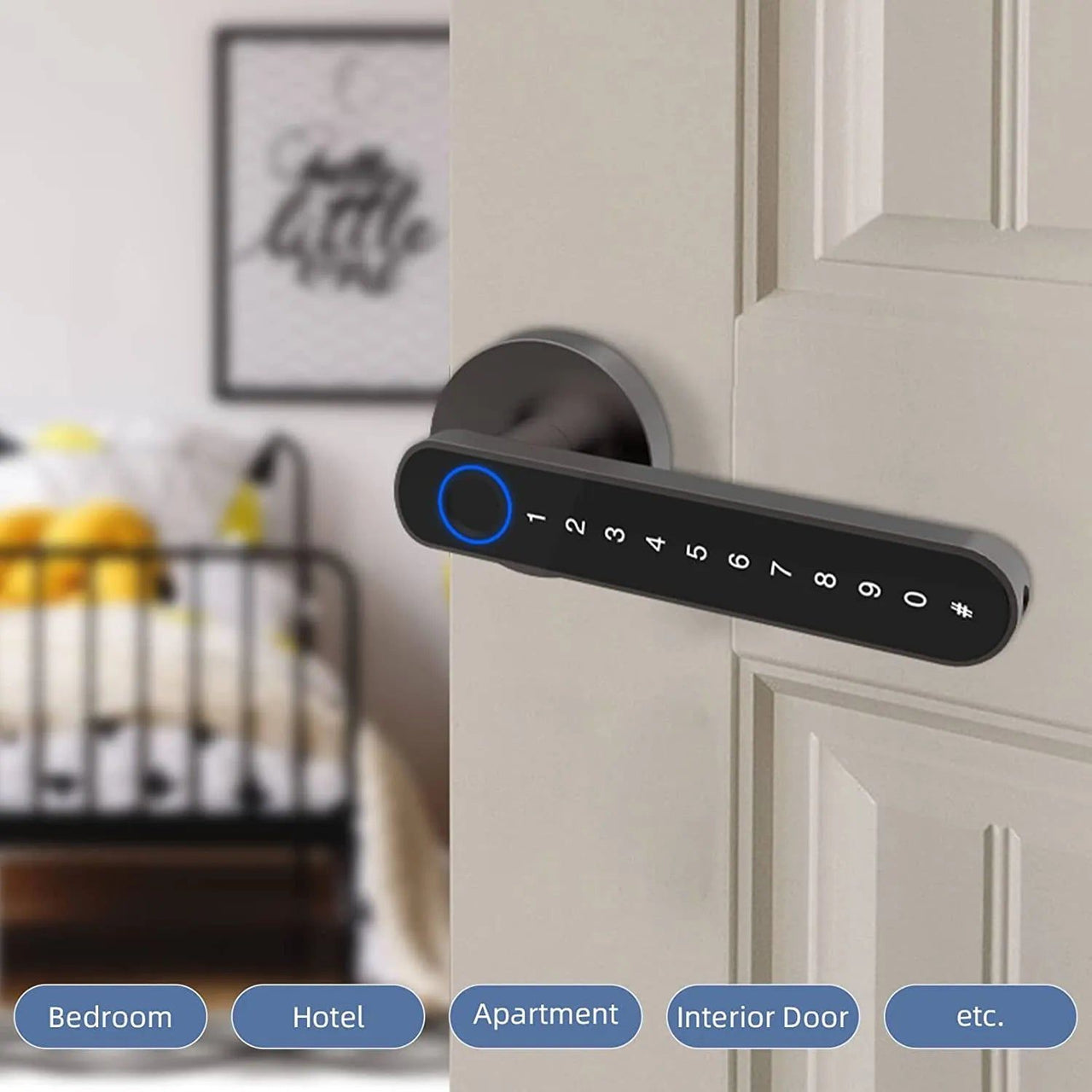 SecureTouch™ Smart Fingerprint Door Lock - luvinly