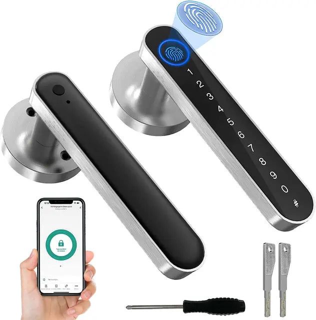 SecureTouch™ Smart Fingerprint Door Lock - luvinly