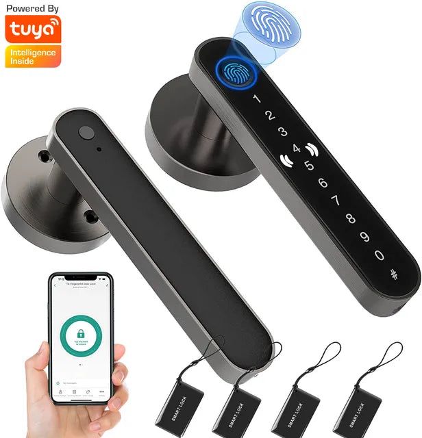 SecureTouch™ Smart Fingerprint Door Lock - luvinly