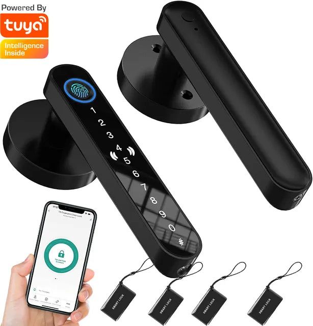 SecureTouch™ Smart Fingerprint Door Lock - luvinly