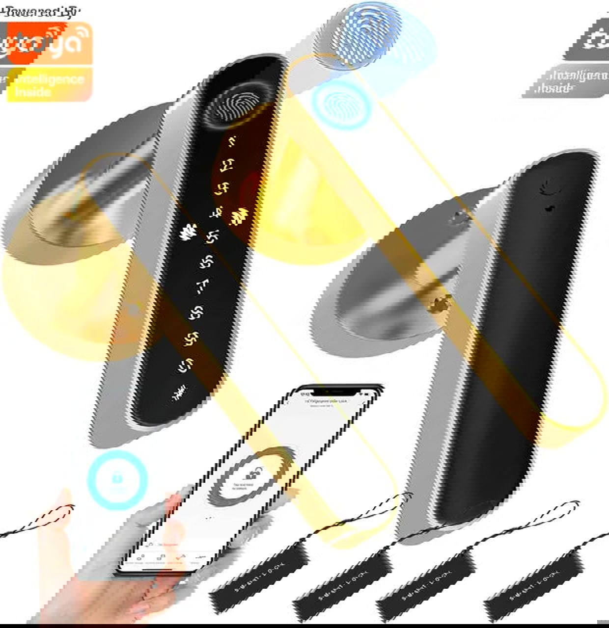 SecureTouch™ Smart Fingerprint Door Lock - luvinly