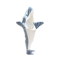 Thumbnail for SharkieWrap - Wearable Shark Blanket Hoodie - luvinly