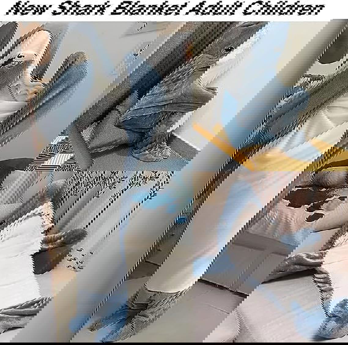 SharkieWrap - Wearable Shark Blanket Hoodie - luvinly