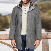 Thumbnail for Sheepskin Casual Woolen Coat - luvinly