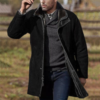 Thumbnail for Sheepskin Casual Woolen Coat - luvinly