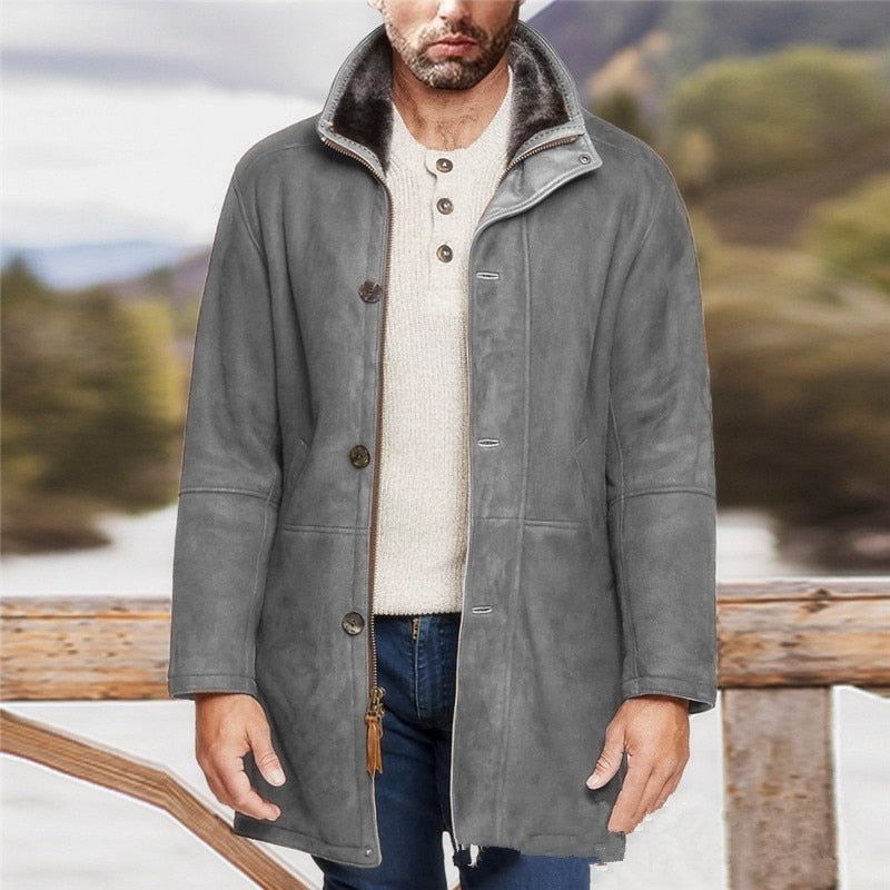 Sheepskin Casual Woolen Coat - luvinly
