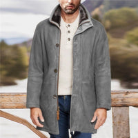 Thumbnail for Sheepskin Casual Woolen Coat - luvinly