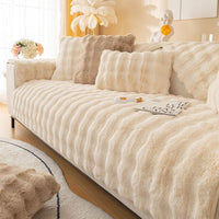 Thumbnail for SofaSnug - Cosy Plush Solid Colour Non-Slip Couch Cover - luvinly