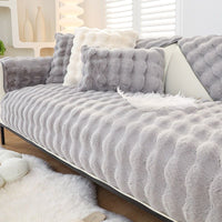 Thumbnail for SofaSnug - Cosy Plush Solid Colour Non-Slip Couch Cover - luvinly