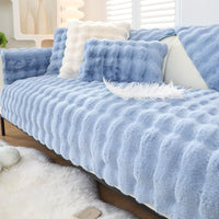 Thumbnail for SofaSnug - Cosy Plush Solid Colour Non-Slip Couch Cover - luvinly