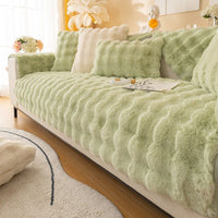 Thumbnail for SofaSnug - Cosy Plush Solid Colour Non-Slip Couch Cover - luvinly