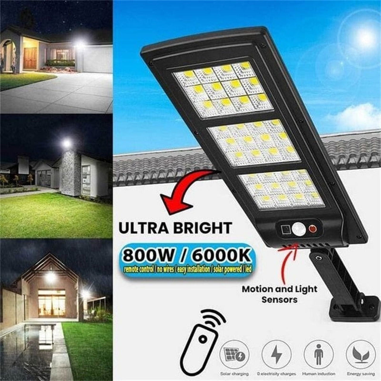SolaBrite - Outdoor Solar Led Lamp 6000K - luvinly