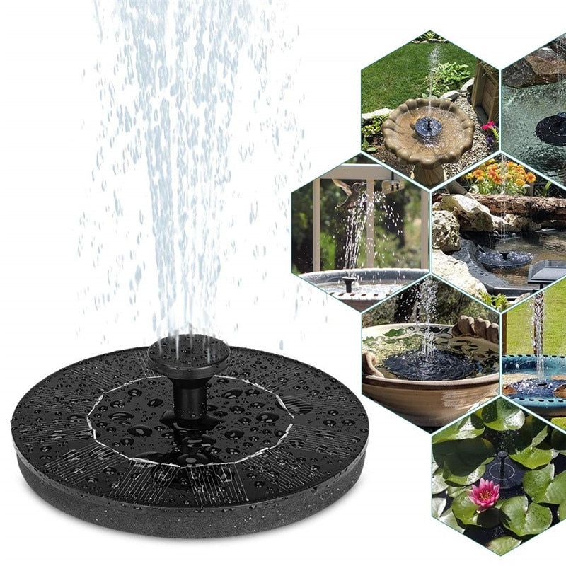 Solar Powered Fountain Pump - luvinly
