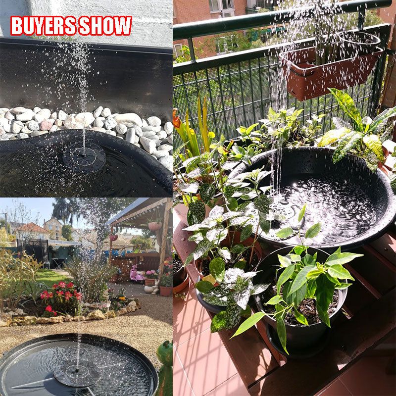 Solar Powered Fountain Pump - luvinly