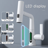 Thumbnail for SplashGlow - Multifunctional Bathroom Faucet With LED Temperature Display - luvinly