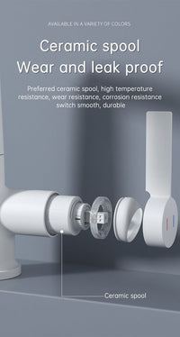 Thumbnail for SplashGlow - Multifunctional Bathroom Faucet With LED Temperature Display - luvinly