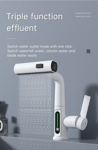 Thumbnail for SplashGlow - Multifunctional Bathroom Faucet With LED Temperature Display - luvinly