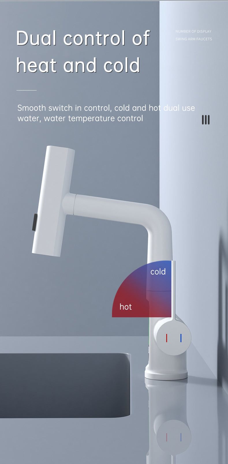 SplashGlow - Multifunctional Bathroom Faucet With LED Temperature Display - luvinly