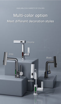 Thumbnail for SplashGlow - Multifunctional Bathroom Faucet With LED Temperature Display - luvinly