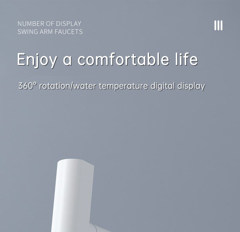 SplashGlow - Multifunctional Bathroom Faucet With LED Temperature Display - luvinly