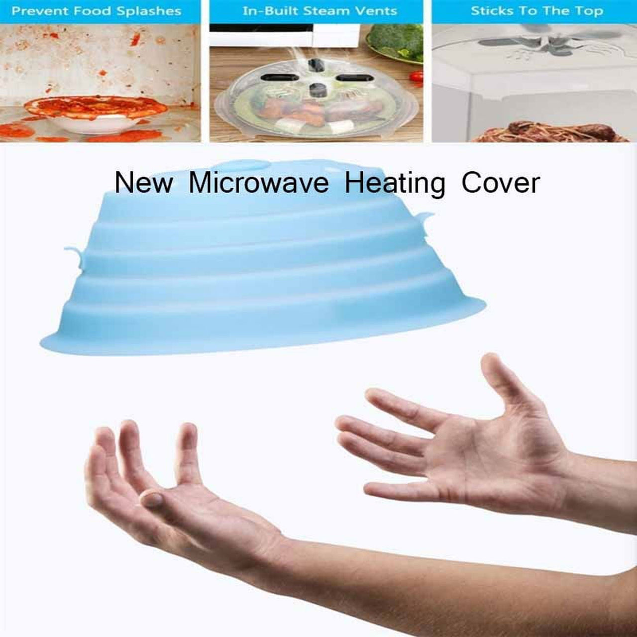 SplashGuard - New Silicone Microwave Heating Cover - luvinly