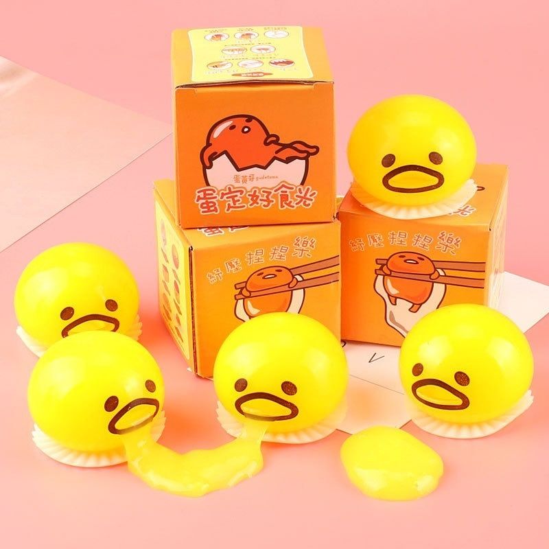 Squishy Puking Egg Yolk Stress Ball - luvinly