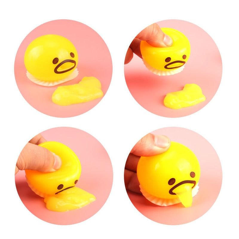 Squishy Puking Egg Yolk Stress Ball - luvinly