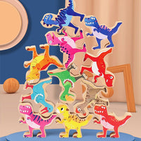Thumbnail for Stacked  Dinosaur Balancing Game - luvinly