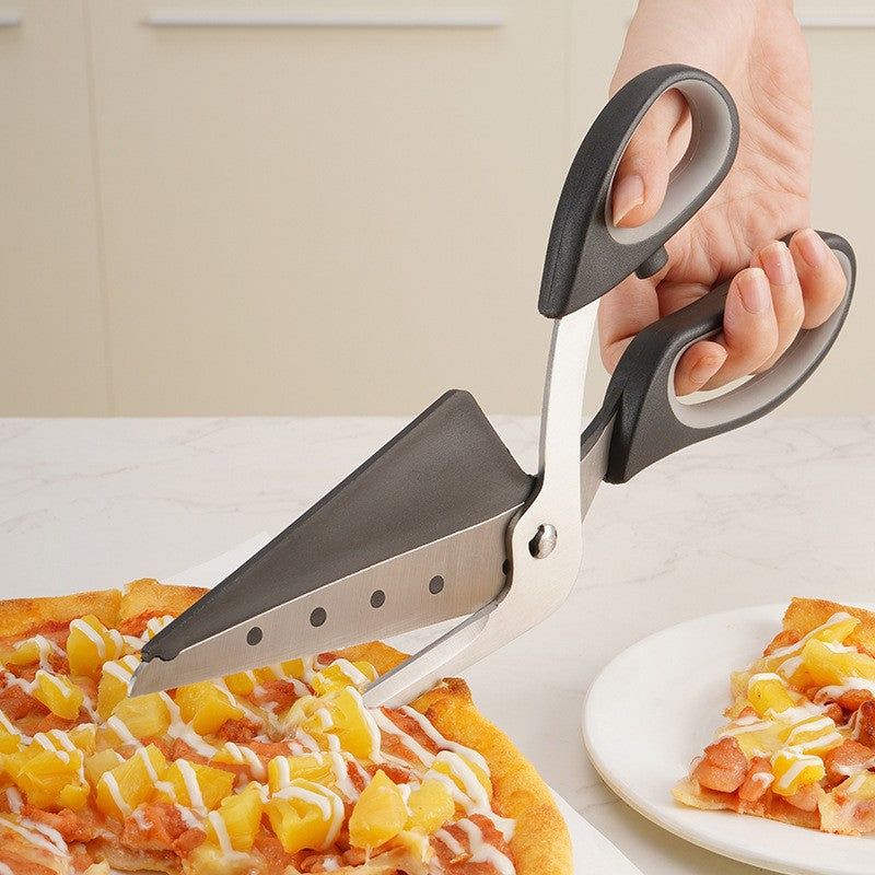 Stainless Steel Pizza Scissors Baking Tool Removable PIZZA Scissors Pizza Cutter - luvinly