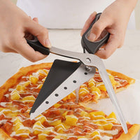 Thumbnail for Stainless Steel Pizza Scissors Baking Tool Removable PIZZA Scissors Pizza Cutter - luvinly