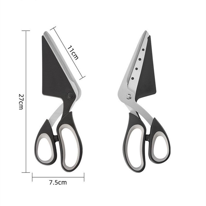 Stainless Steel Pizza Scissors Baking Tool Removable PIZZA Scissors Pizza Cutter - luvinly