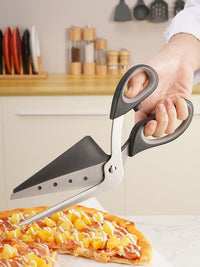 Thumbnail for Stainless Steel Pizza Scissors Baking Tool Removable PIZZA Scissors Pizza Cutter - luvinly