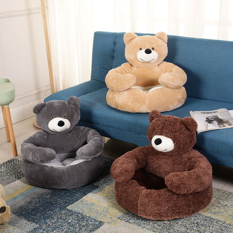 TEDDYLOUNGE - SUPER SOFT WARM CUTE BEAR HUG PET BED - luvinly