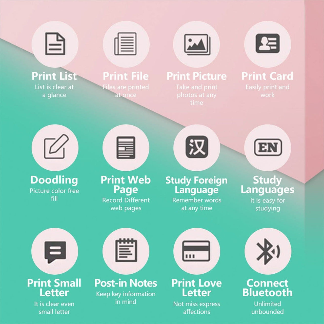 ThermPrint™️-Mini Pocket Thermal Printer - luvinly