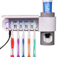 Thumbnail for UV LIGHT TOOTHBRUSH HOLDER & PASTE DISPENSER - luvinly