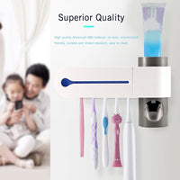 Thumbnail for UV LIGHT TOOTHBRUSH HOLDER & PASTE DISPENSER - luvinly