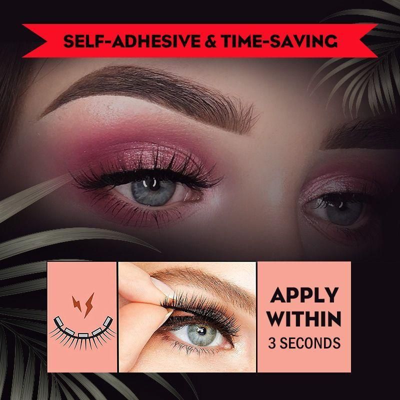 Waterproof – Reusable Self-Adhesive Eyelashes - luvinly