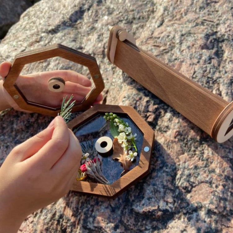 Wooden DIY Rotating Kaleidoscope - luvinly