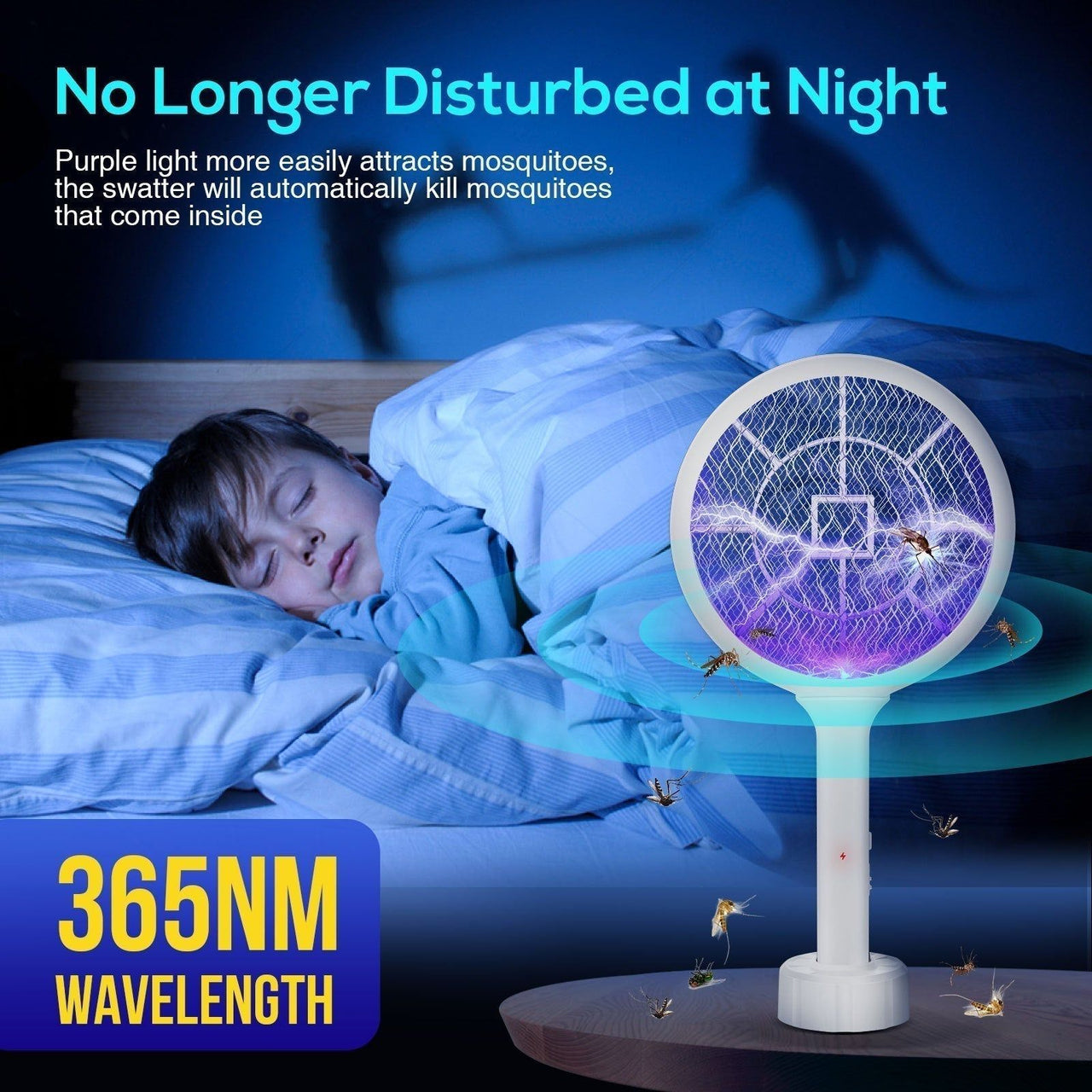 ZapDisc - 6 In 1 LED Display Smart Electric Mosquito Swatter - luvinly